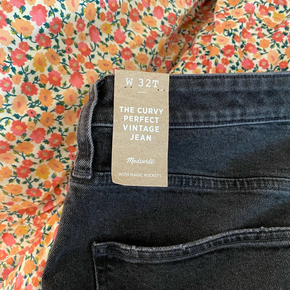 Madewell curvy perfect vintage jean, NWT!!